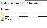 Upload do arquivo de versão para o FTP