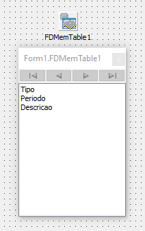 Fields de um componente TFDMemTable